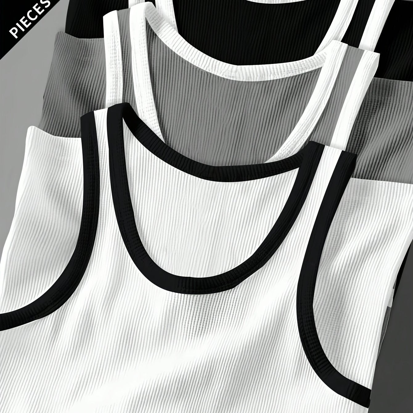 3pcs Men's Solid Color Sleeveless Tank Tops - Sporty Slim Fit, Breathable Stretch Fabric, Round Neck, Machine Washable, All-Season Casual & Athletic Wear