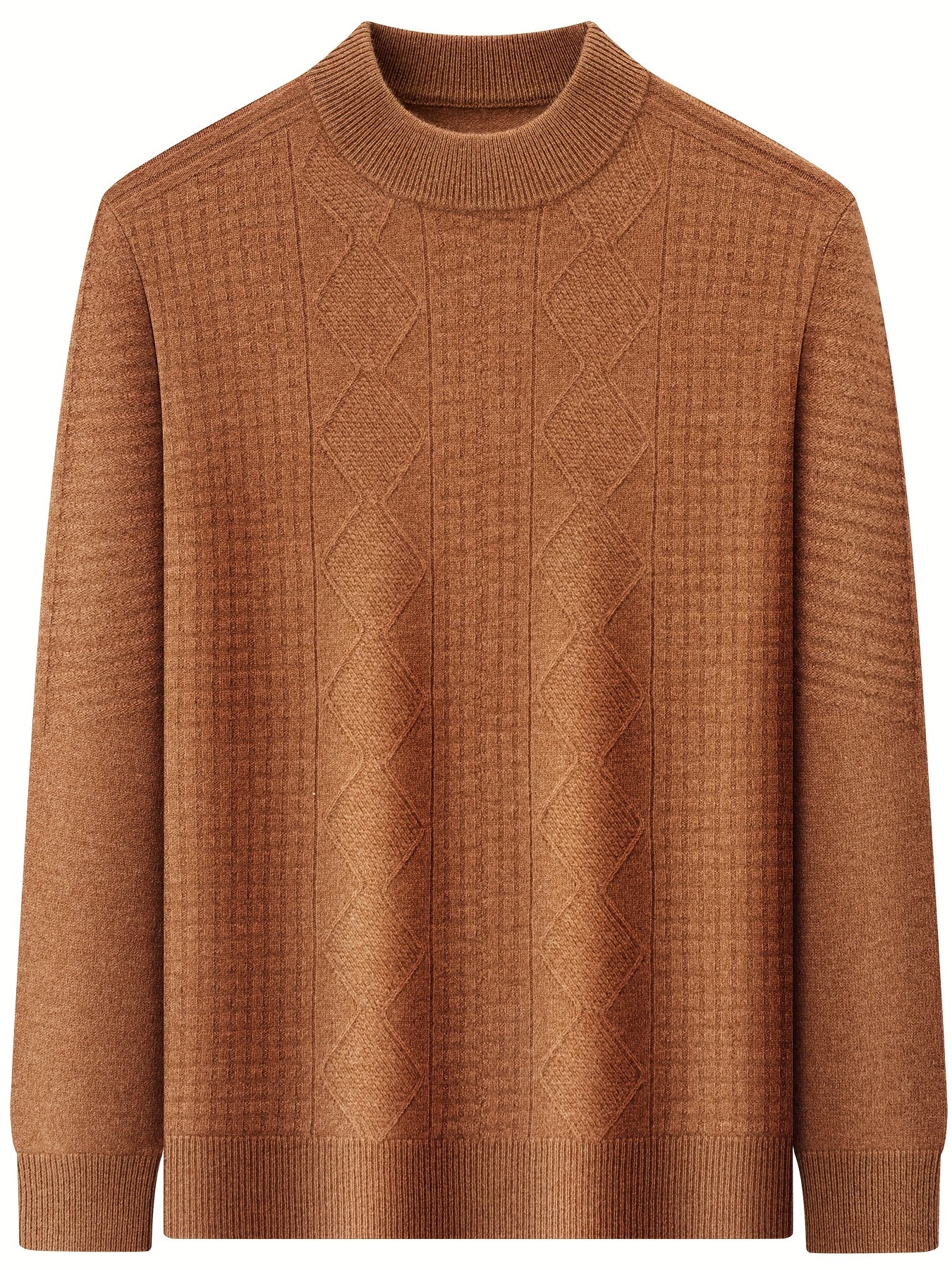 New Cross-Border Autumn And Winter Men'S Sweater Made of 100% Pure Velvet, Crafted from High-Quality Pure Velvet Fabric,