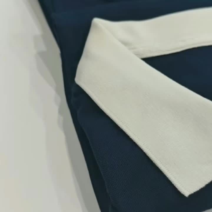 Knit Fabric, Polo Shirt Knit Fabric, All-Season Comfort | Men's Casual Loose Fit Polo Shirt - Short Sleeve, Button-Up Collar, Solid Color, Perfect for Casual Attire,