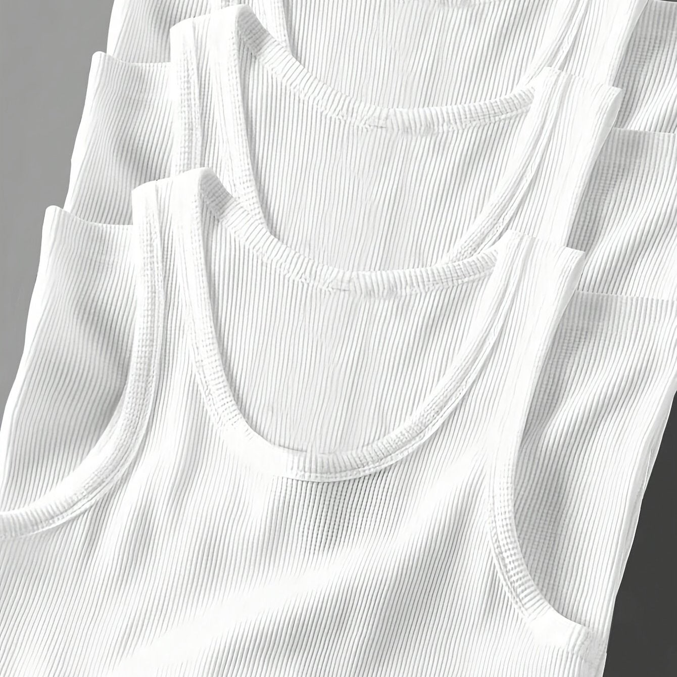 3pcs Men's Solid Color Sleeveless Tank Tops - Sporty Slim Fit, Breathable Stretch Fabric, Round Neck, Machine Washable, All-Season Casual & Athletic Wear