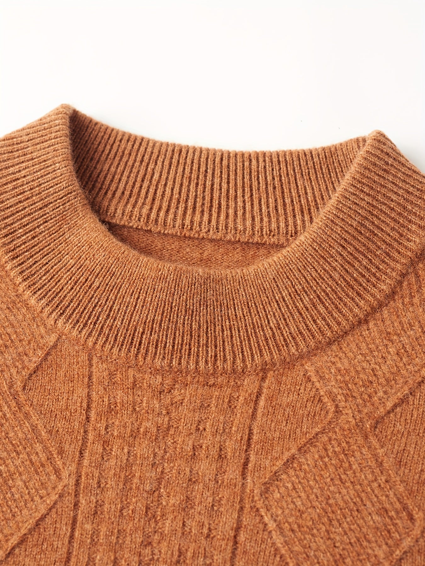New Cross-Border Autumn And Winter Men'S Sweater Made of 100% Pure Velvet, Crafted from High-Quality Pure Velvet Fabric,