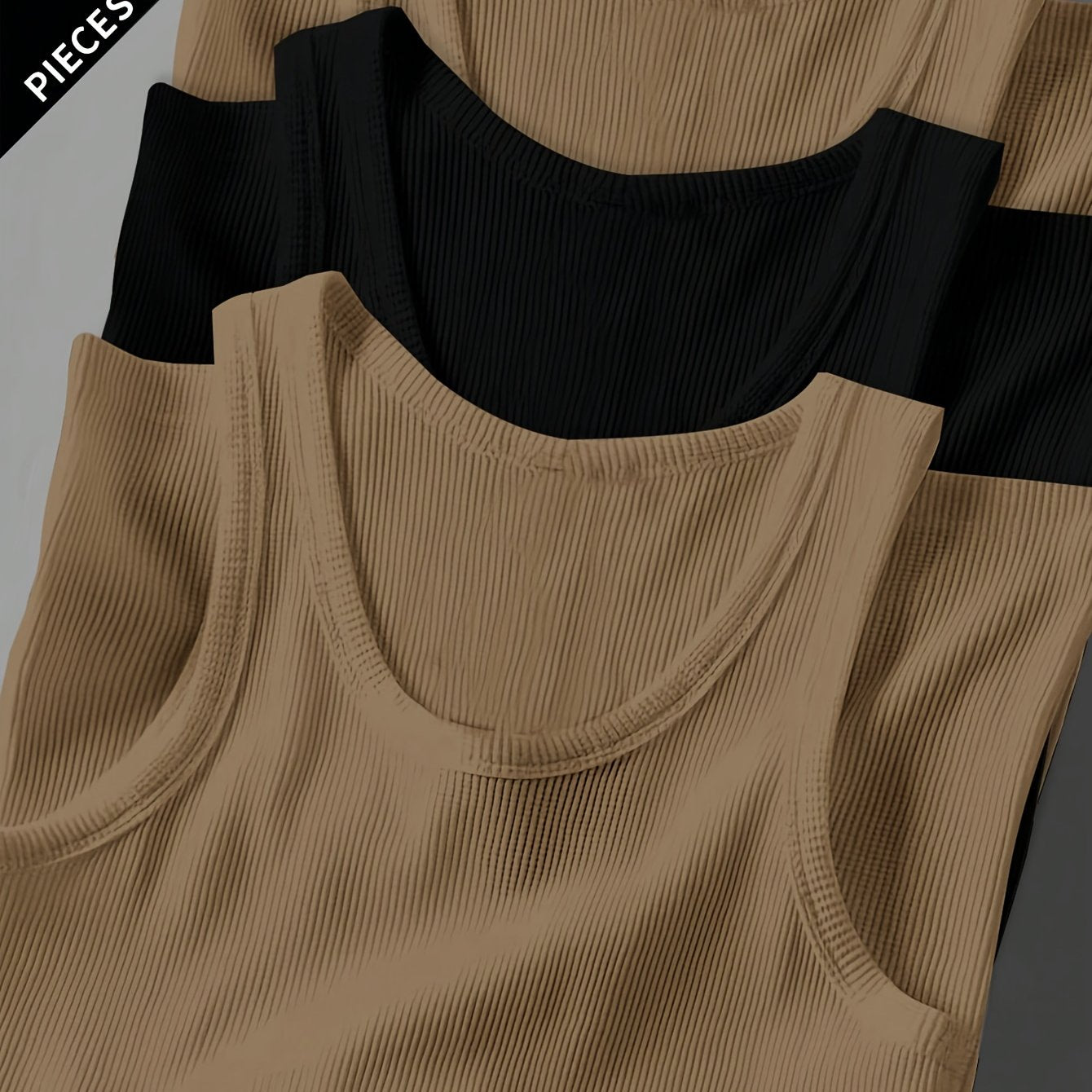 3pcs Men's Solid Color Sleeveless Tank Tops - Sporty Slim Fit, Breathable Stretch Fabric, Round Neck, Machine Washable, All-Season Casual & Athletic Wear
