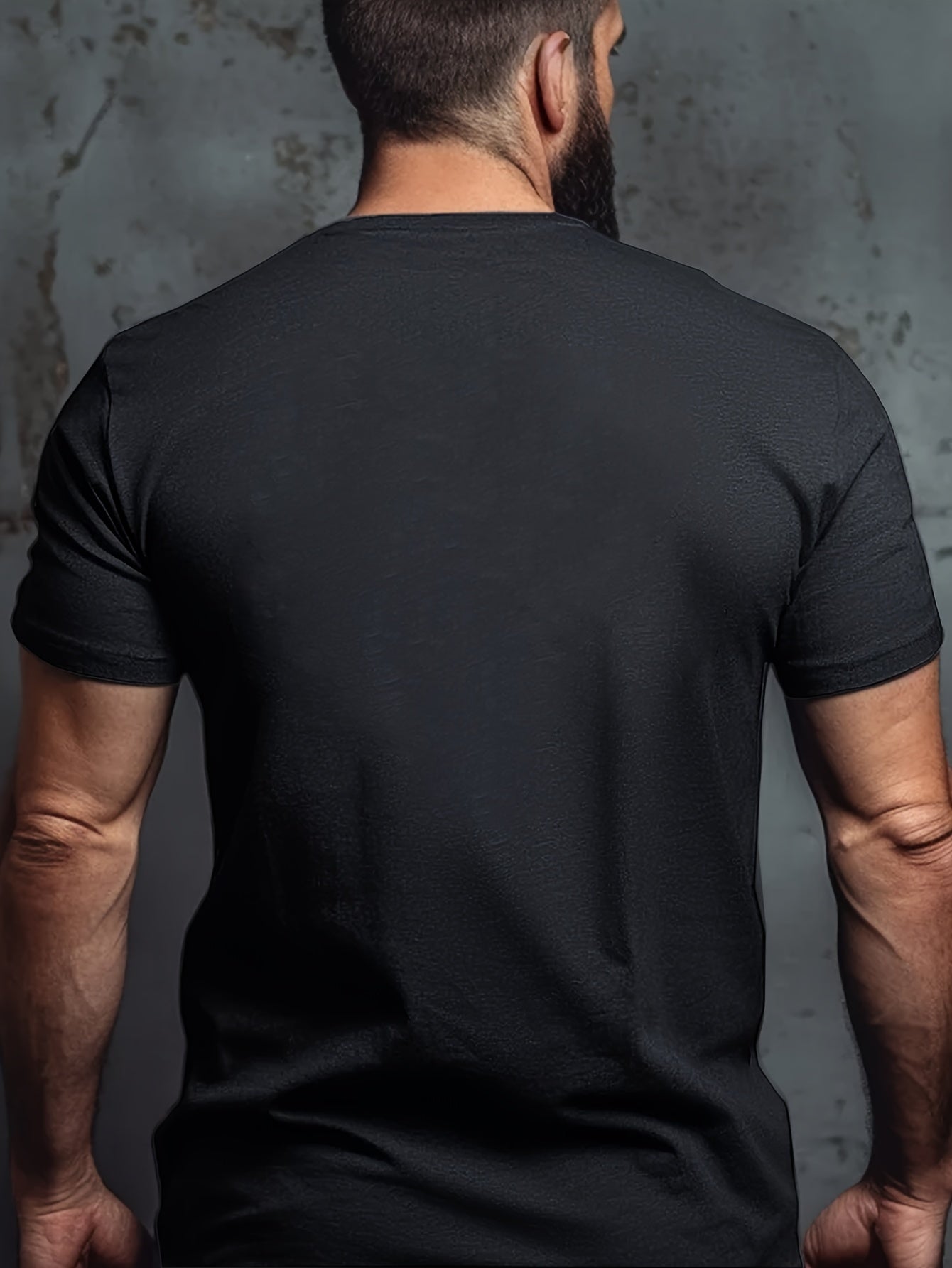 Bold Graphic Tee Plus Size Men's Casual Short Sleeve T-Shirt