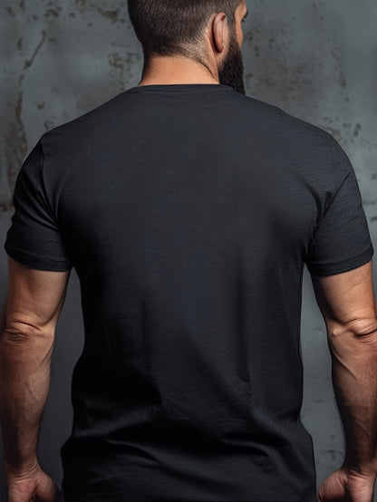 Bold Graphic Tee Plus Size Men's Casual Short Sleeve T-Shirt