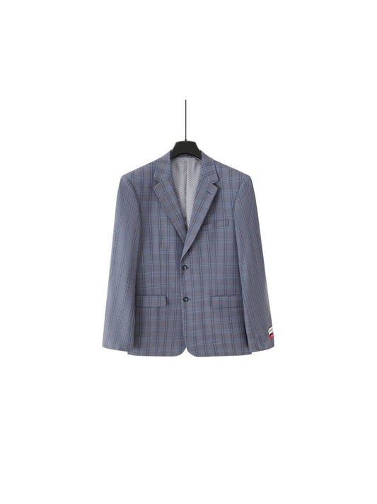 Remium 2-Piece Men's Slim Fit Suit Set, Notch Lapel 2-Button Jacket & Trousers, Double Vents for Weddings & Business Events