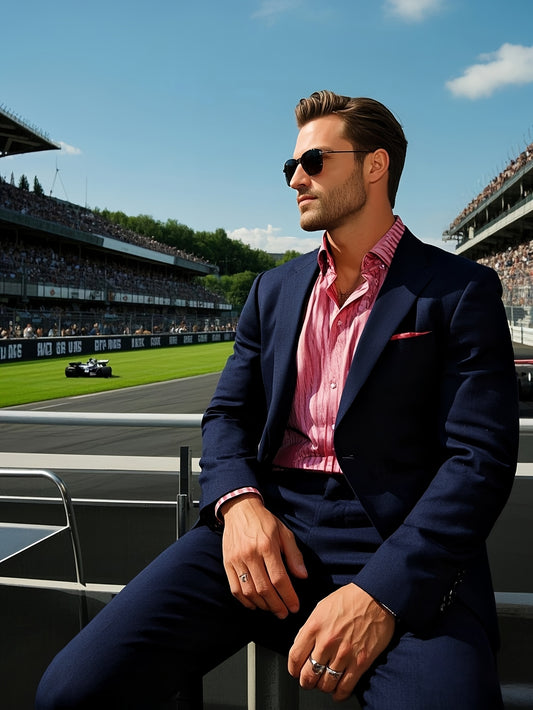 2pcs Men'S High-End Classic Formal Suit, Two-Button Suit Jacket + Trousers Set, Men'S Formal Clothing Holiday Gift Suitable for Weddings, Business,