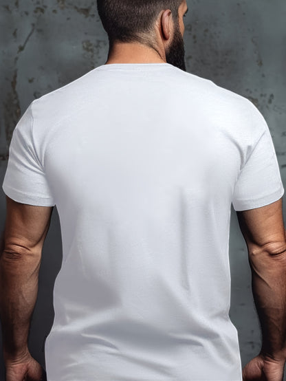 Bold Graphic Tee Plus Size Men's Casual Short Sleeve T-Shirt