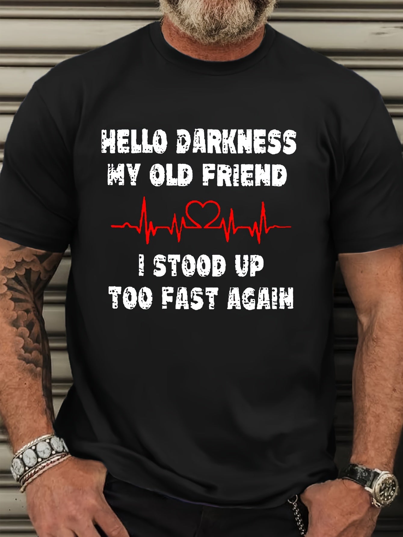 Bold Graphic Tee Plus Size Men's Casual Short Sleeve T-Shirt