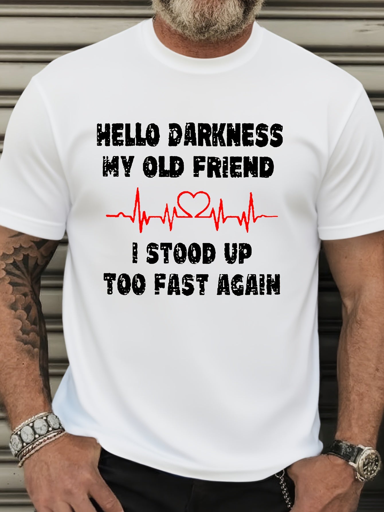 Bold Graphic Tee Plus Size Men's Casual Short Sleeve T-Shirt