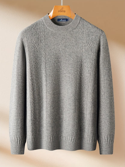 Men'S Sweater - Thick Warm Winter Pullover Sweater, Soft Warm Long Sleeve Sweater for Office, Formal Events & Everyday Cold Weather - Non-See-Through