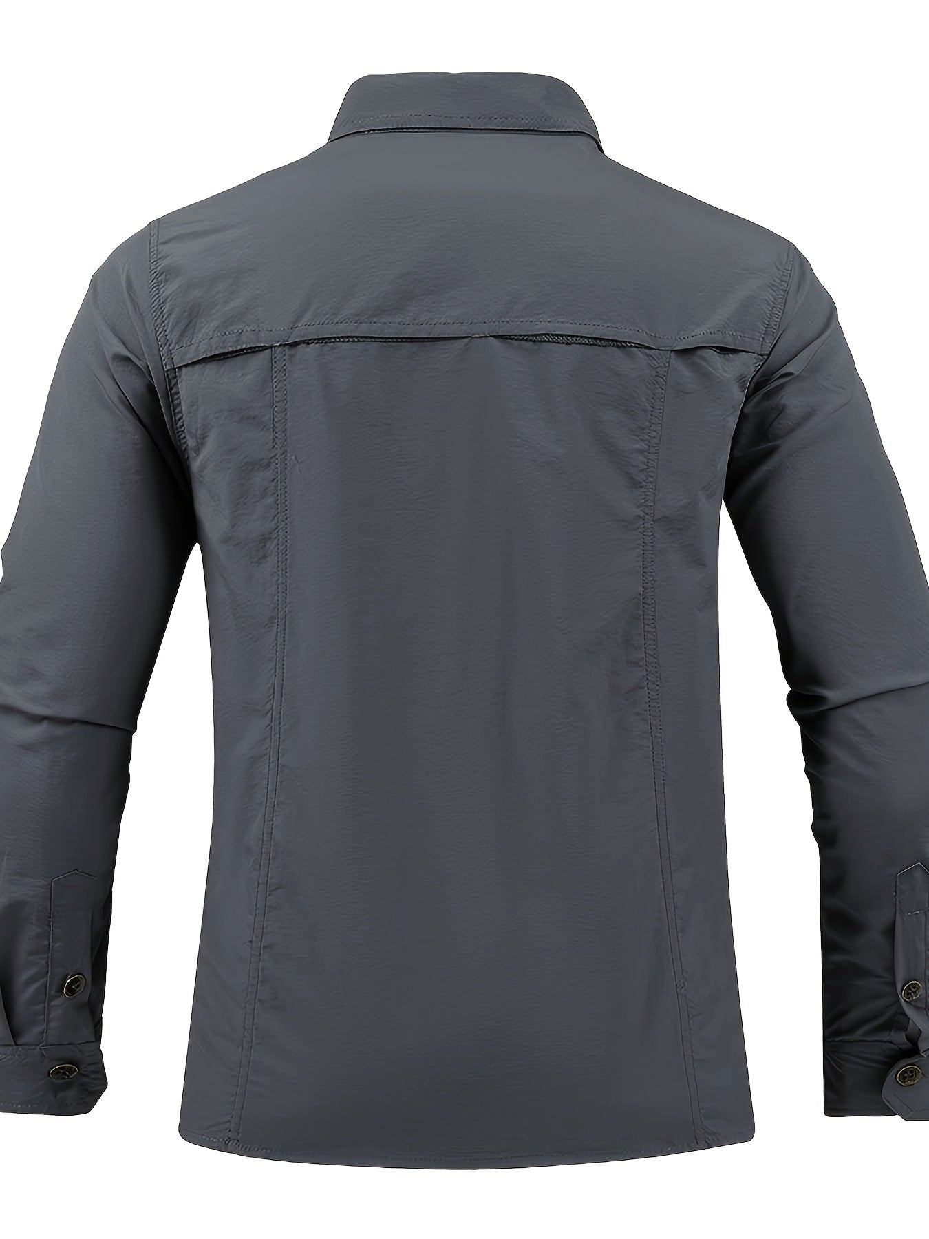 Mens Quick Dry Shirt Men's Quick-Dry Shirt - Beige Button-Up Formal & casual shirt with Button Front Placket, Long Sleeve Non-Sticky Fabric for Office, Outdoor,