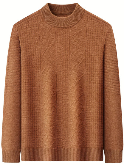 New Cross-Border Autumn And Winter Men'S Sweater Made of 100% Pure Velvet, Crafted from High-Quality Pure Velvet Fabric,