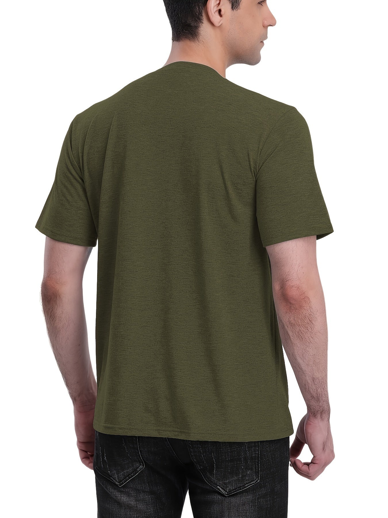 New Fashion Casual Kangaroo Dad Multifunctional Men's T-Shirt