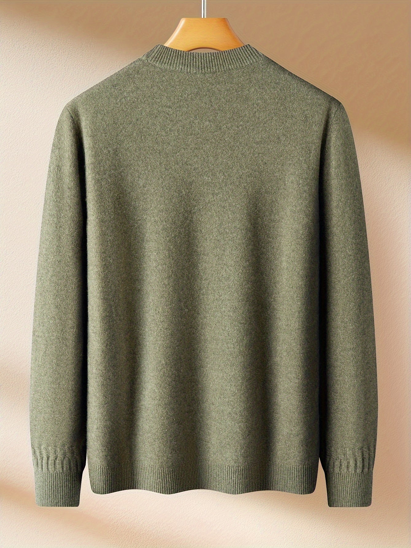 Men'S Sweater - Thick Warm Winter Pullover Sweater, Soft Warm Long Sleeve Sweater for Office, Formal Events & Everyday Cold Weather - Non-See-Through
