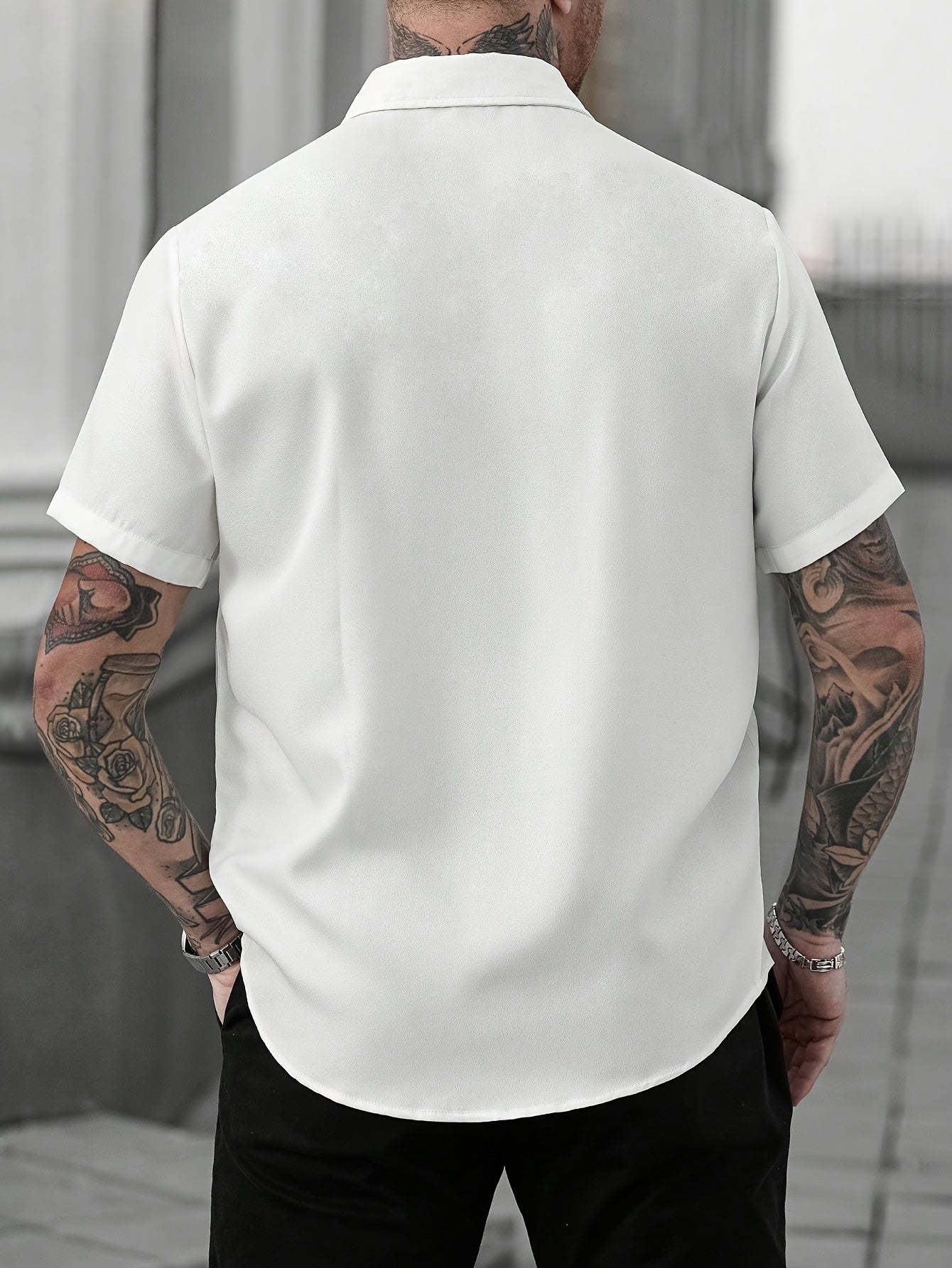 Quick-Dry Shirt Quick-Dry Men's Casual Button-Shirt | Ethnic Print, Short Sleeve, Lapel Collar, Summer Wear, Regular Fit