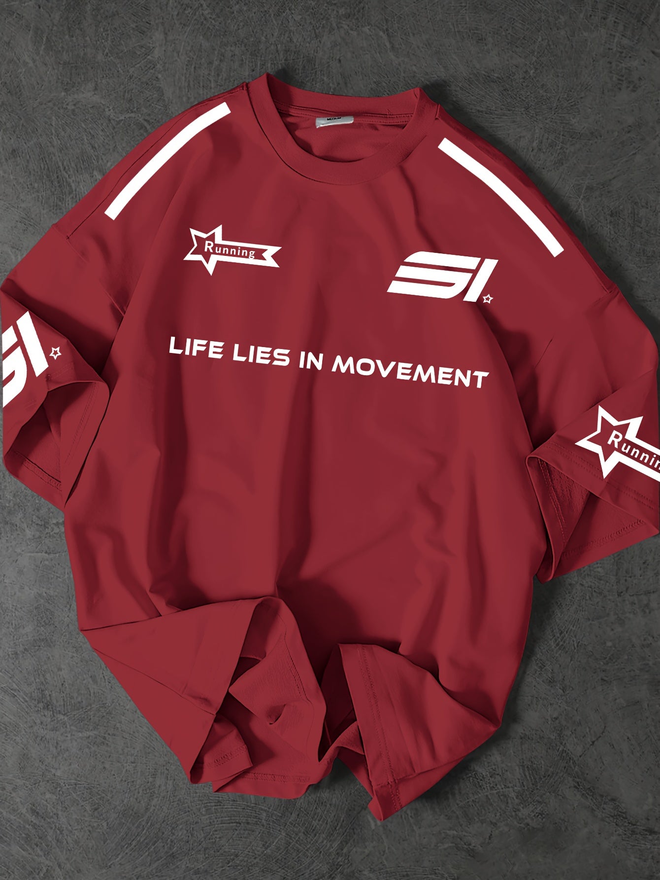 Street Fashion T-Shirt Soft Polyester Men's Street Fashion T-Shirt | Casual Loose Fit