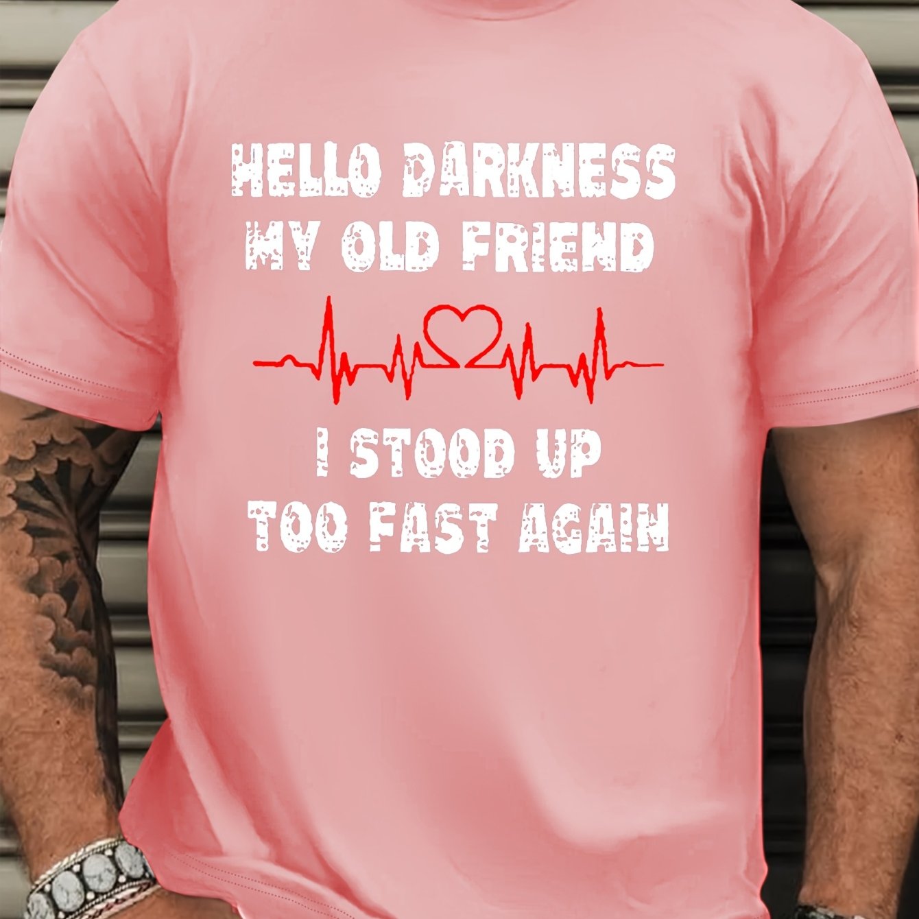 Bold Graphic Tee Plus Size Men's Casual Short Sleeve T-Shirt