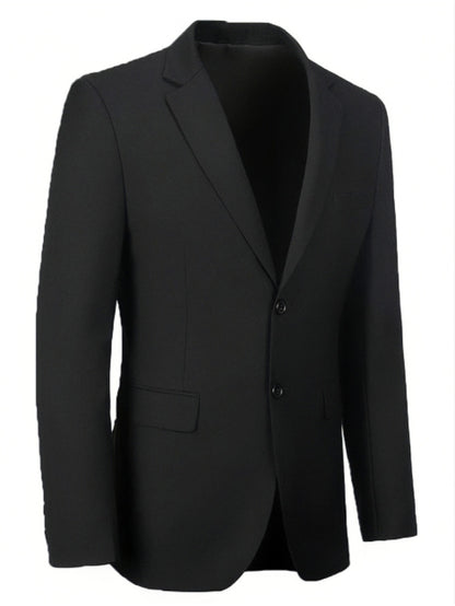 2pcs Men'S High-End Classic Formal Suit, Two-Button Suit Jacket + Trousers Set, Men'S Formal Clothing Holiday Gift Suitable for Weddings, Business,