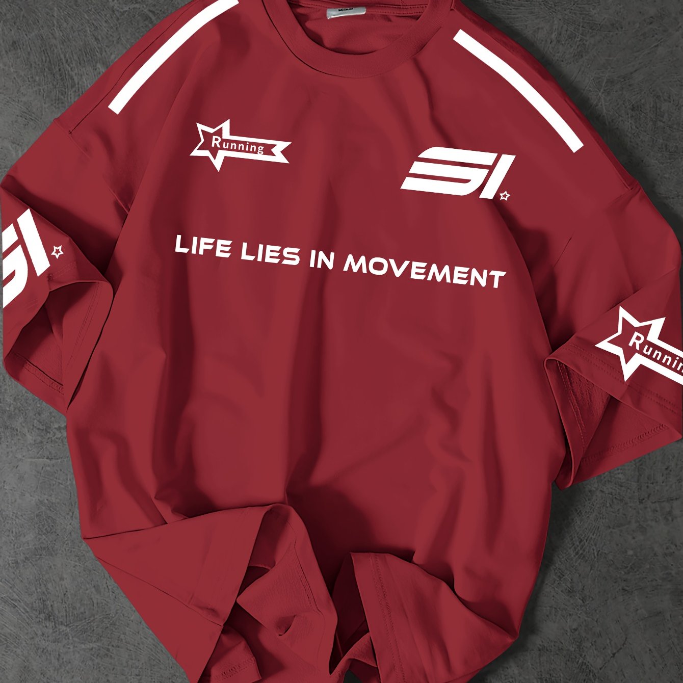 Street Fashion T-Shirt Soft Polyester Men's Street Fashion T-Shirt | Casual Loose Fit