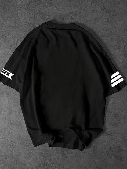 Street Fashion T-Shirt Soft Polyester Men's Street Fashion T-Shirt | Casual Loose Fit