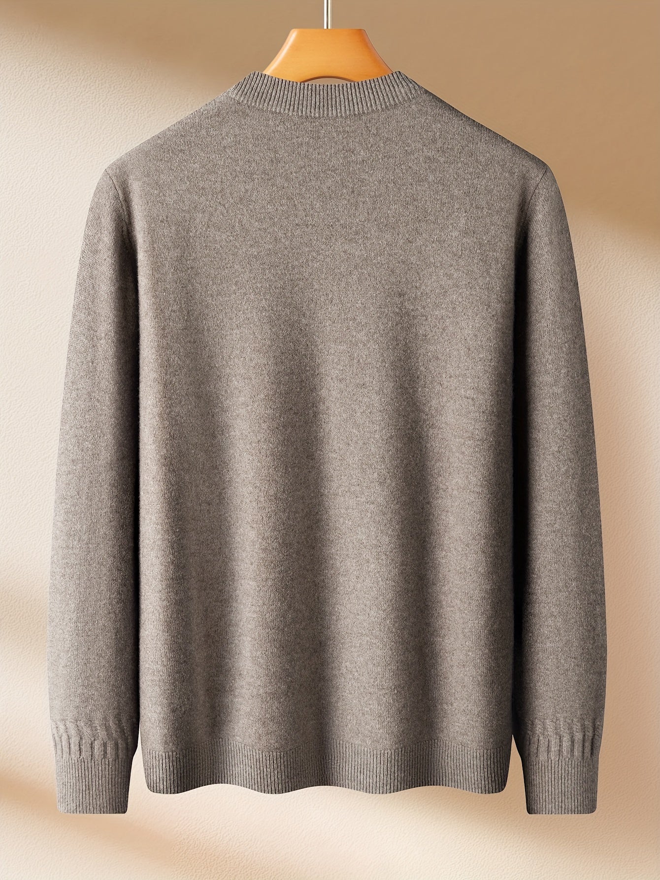 Men'S Sweater - Thick Warm Winter Pullover Sweater, Soft Warm Long Sleeve Sweater for Office, Formal Events & Everyday Cold Weather - Non-See-Through