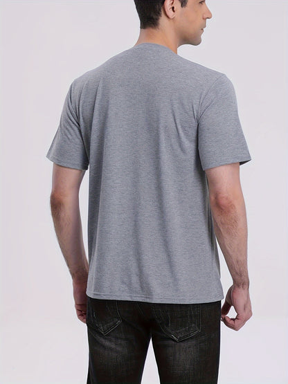 New Fashion Casual Kangaroo Dad Multifunctional Men's T-Shirt