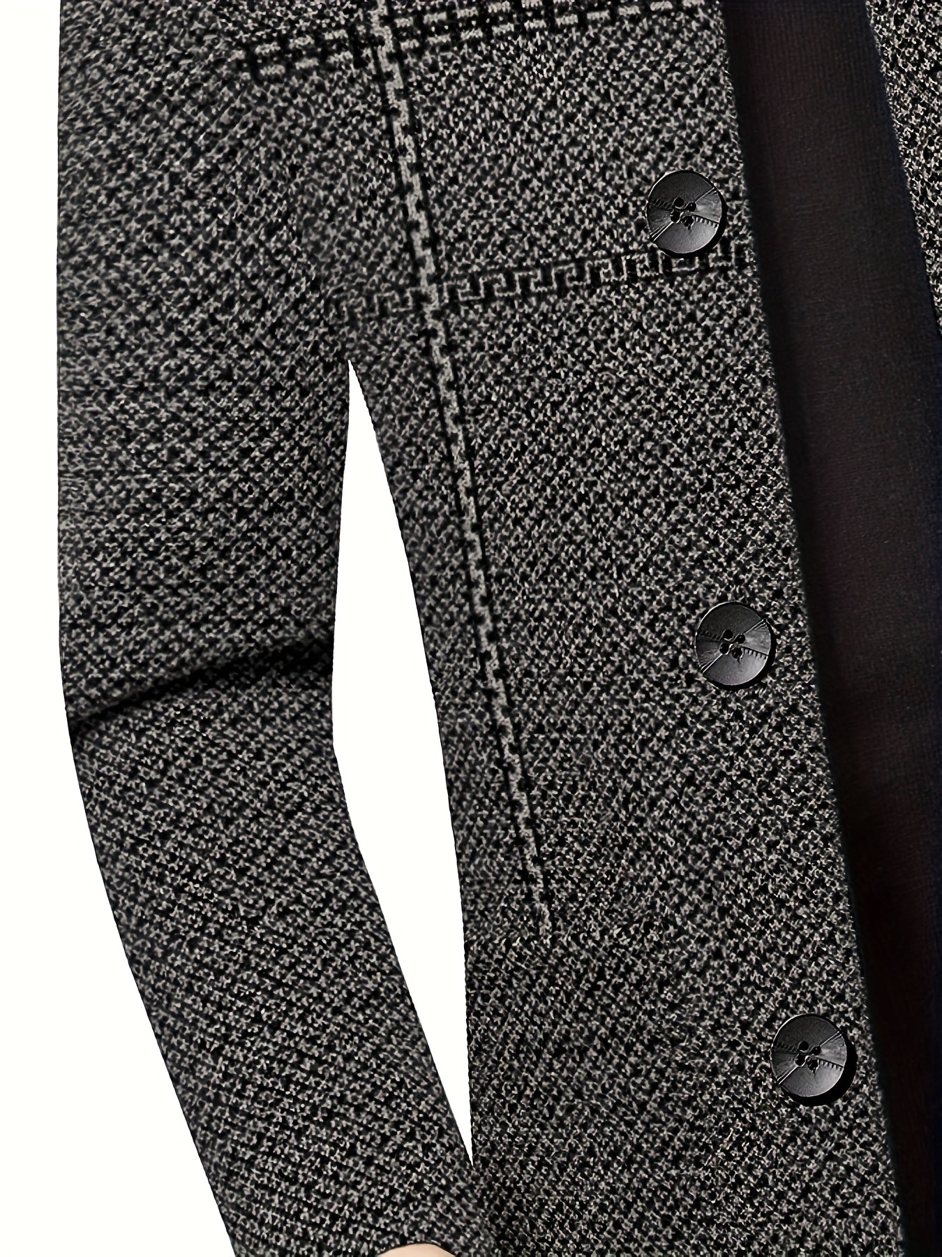 Men'S Premium Dad Suit Jacket - Stylish Two-Button Design, Long Sleeve, Regular Fit, Perfect for Spring & Fall Business Casual Wear, Casual Attire Jacket|Modern Dad Suit|Single Breasted Jacket