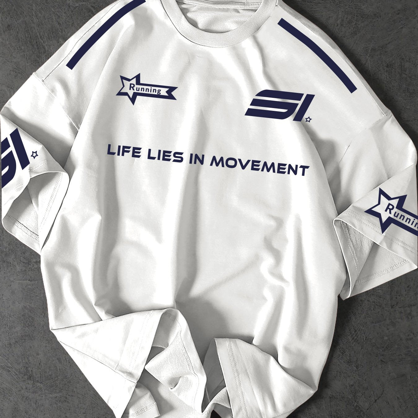 Street Fashion T-Shirt Soft Polyester Men's Street Fashion T-Shirt | Casual Loose Fit