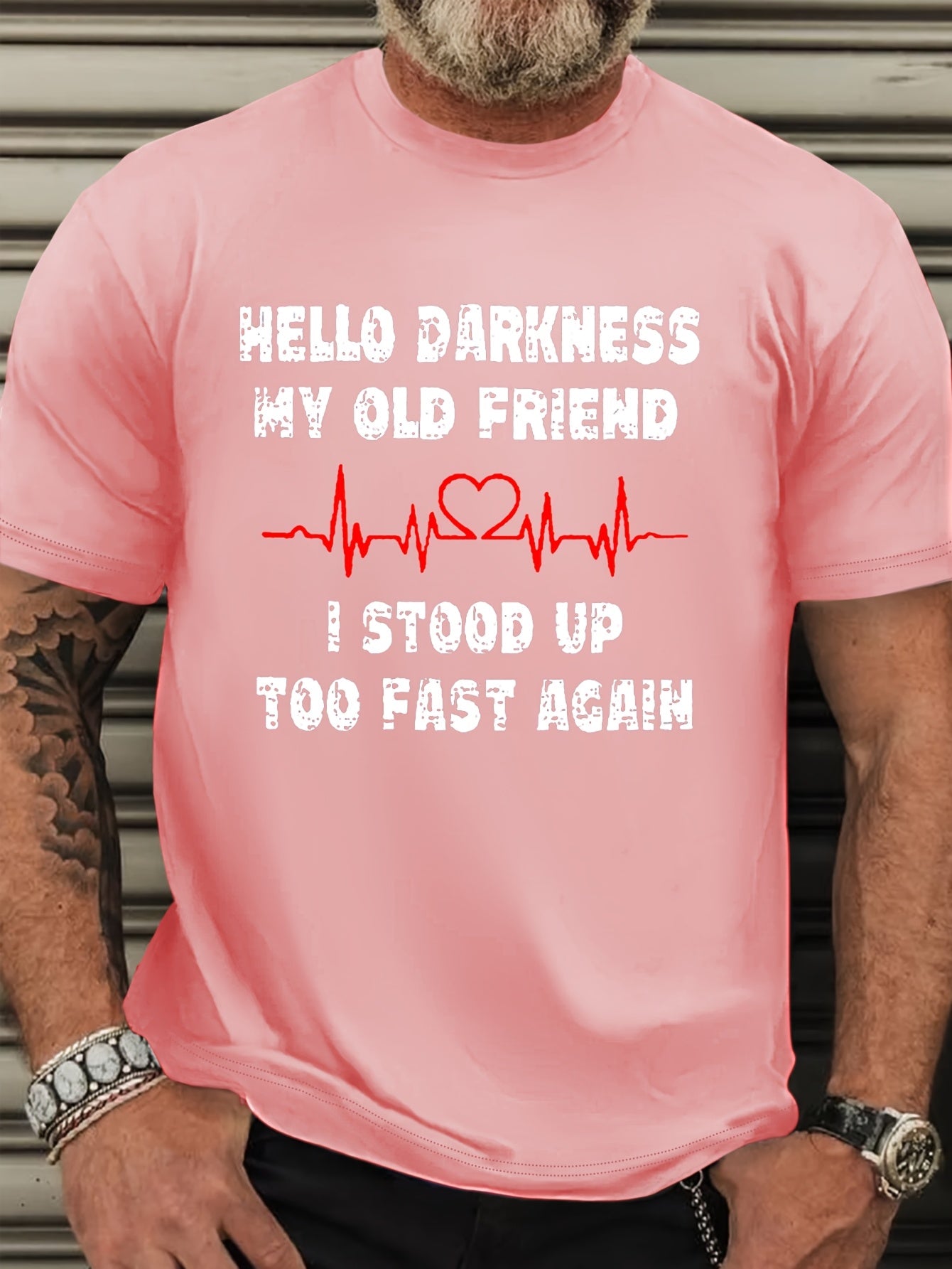 Bold Graphic Tee Plus Size Men's Casual Short Sleeve T-Shirt