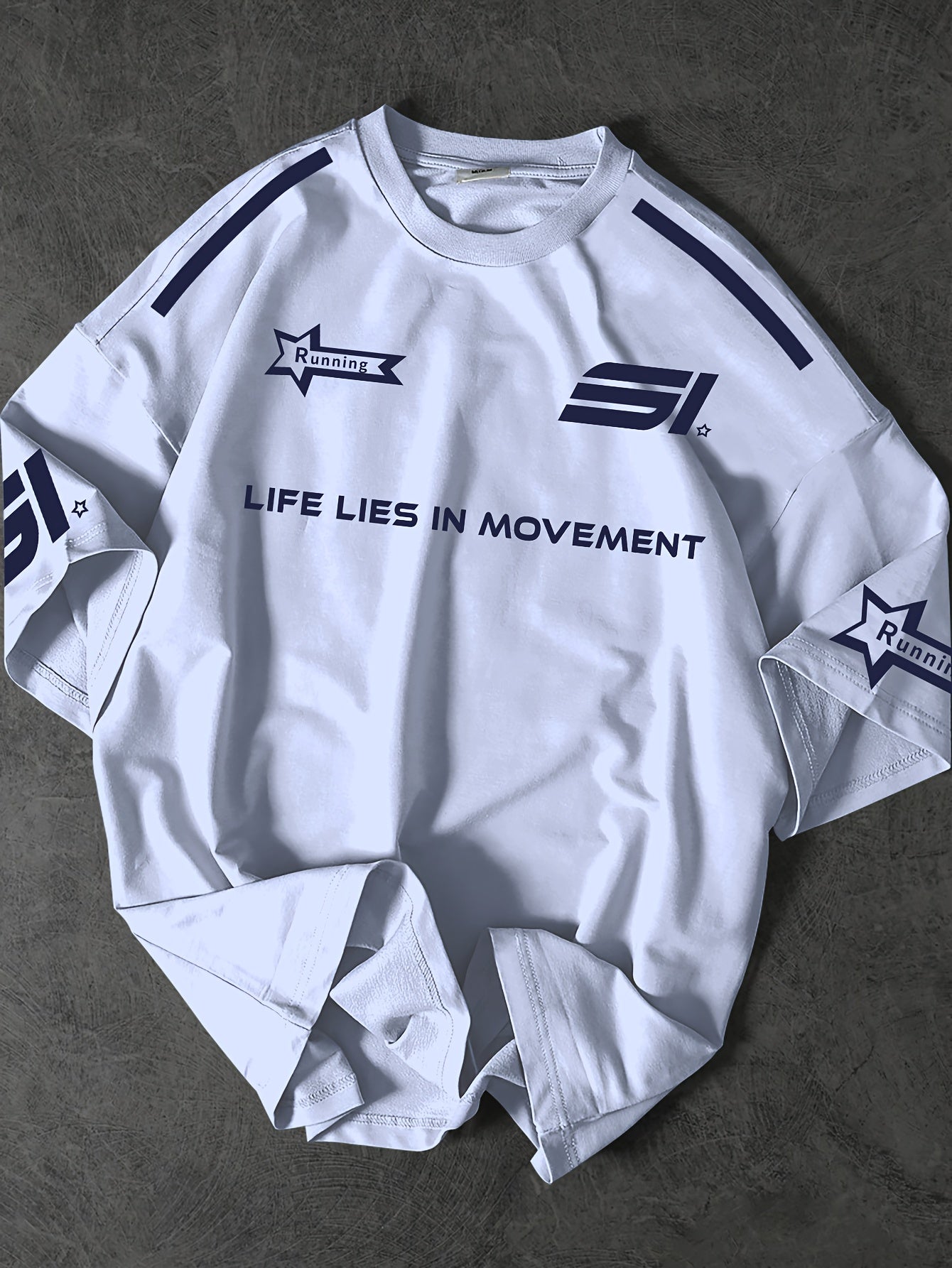 Street Fashion T-Shirt Soft Polyester Men's Street Fashion T-Shirt | Casual Loose Fit