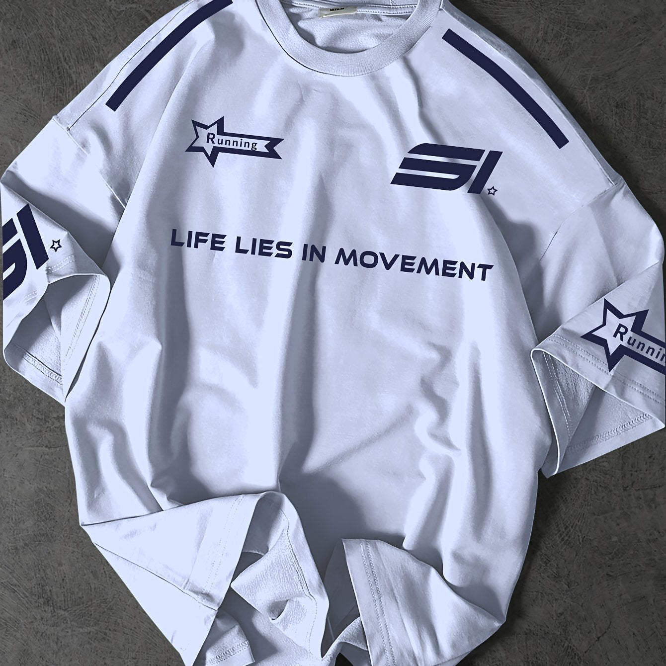 Street Fashion T-Shirt Soft Polyester Men's Street Fashion T-Shirt | Casual Loose Fit