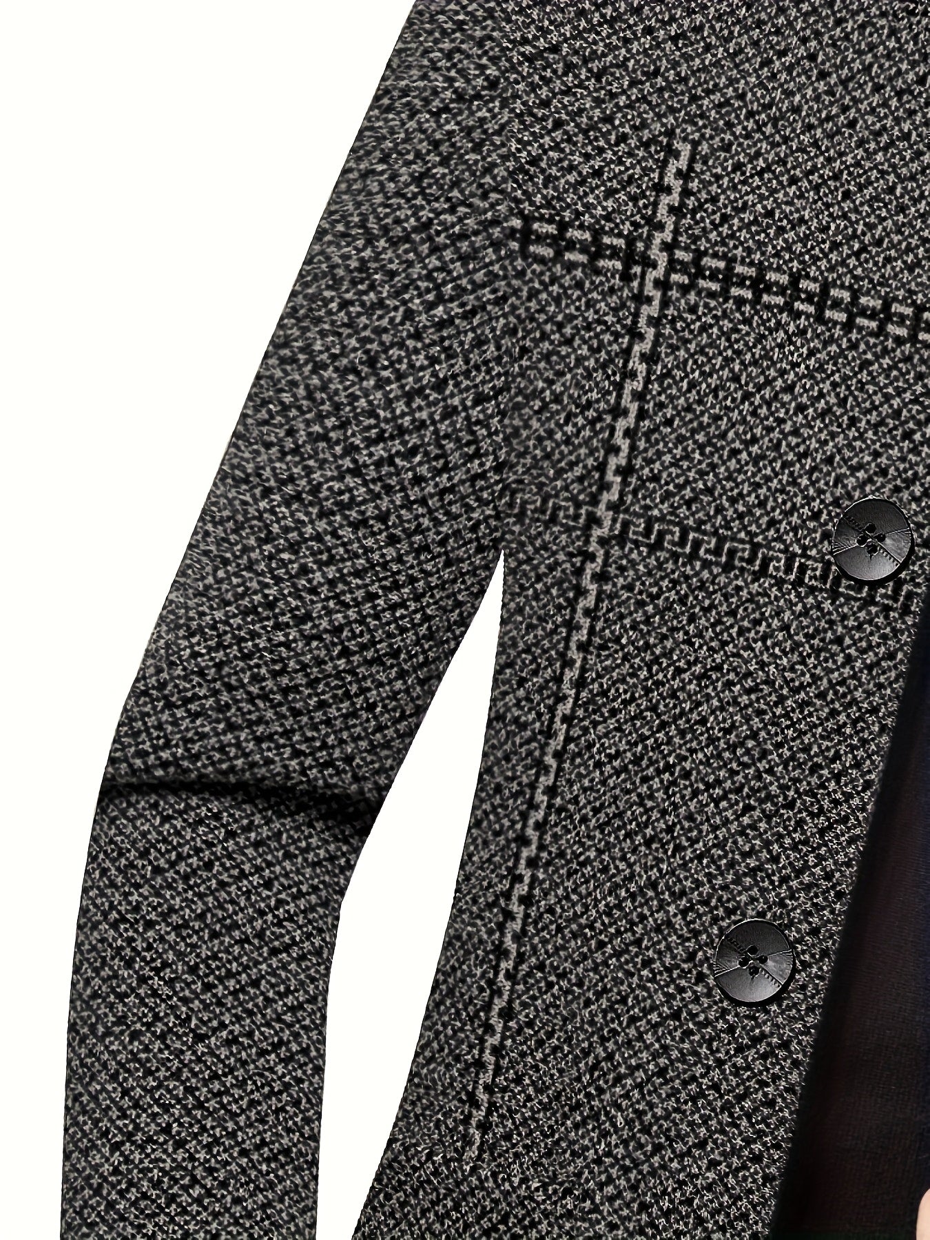 Men'S Premium Dad Suit Jacket - Stylish Two-Button Design, Long Sleeve, Regular Fit, Perfect for Spring & Fall Business Casual Wear, Casual Attire Jacket|Modern Dad Suit|Single Breasted Jacket