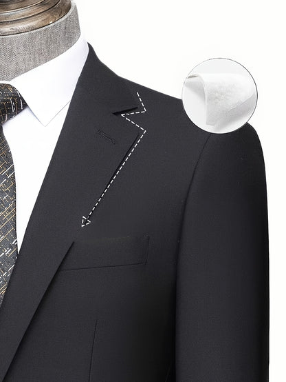 Men's Suit Set, Suit Jacket And Trousers Set, Professional Attire Suitable for Interviews, Gatherings, Leisure And Holiday Gifts