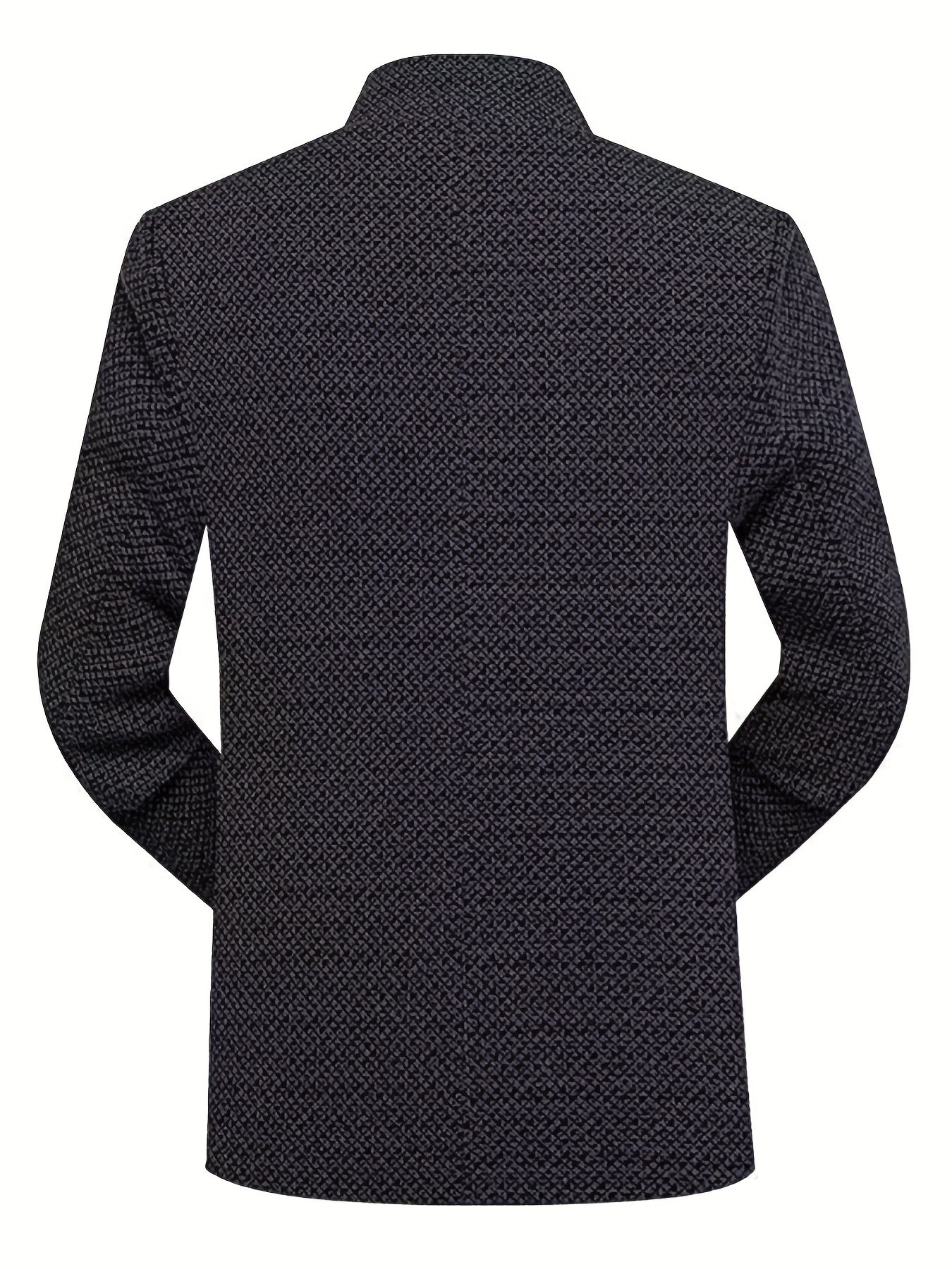 Men'S Premium Dad Suit Jacket - Stylish Two-Button Design, Long Sleeve, Regular Fit, Perfect for Spring & Fall Business Casual Wear, Casual Attire Jacket|Modern Dad Suit|Single Breasted Jacket