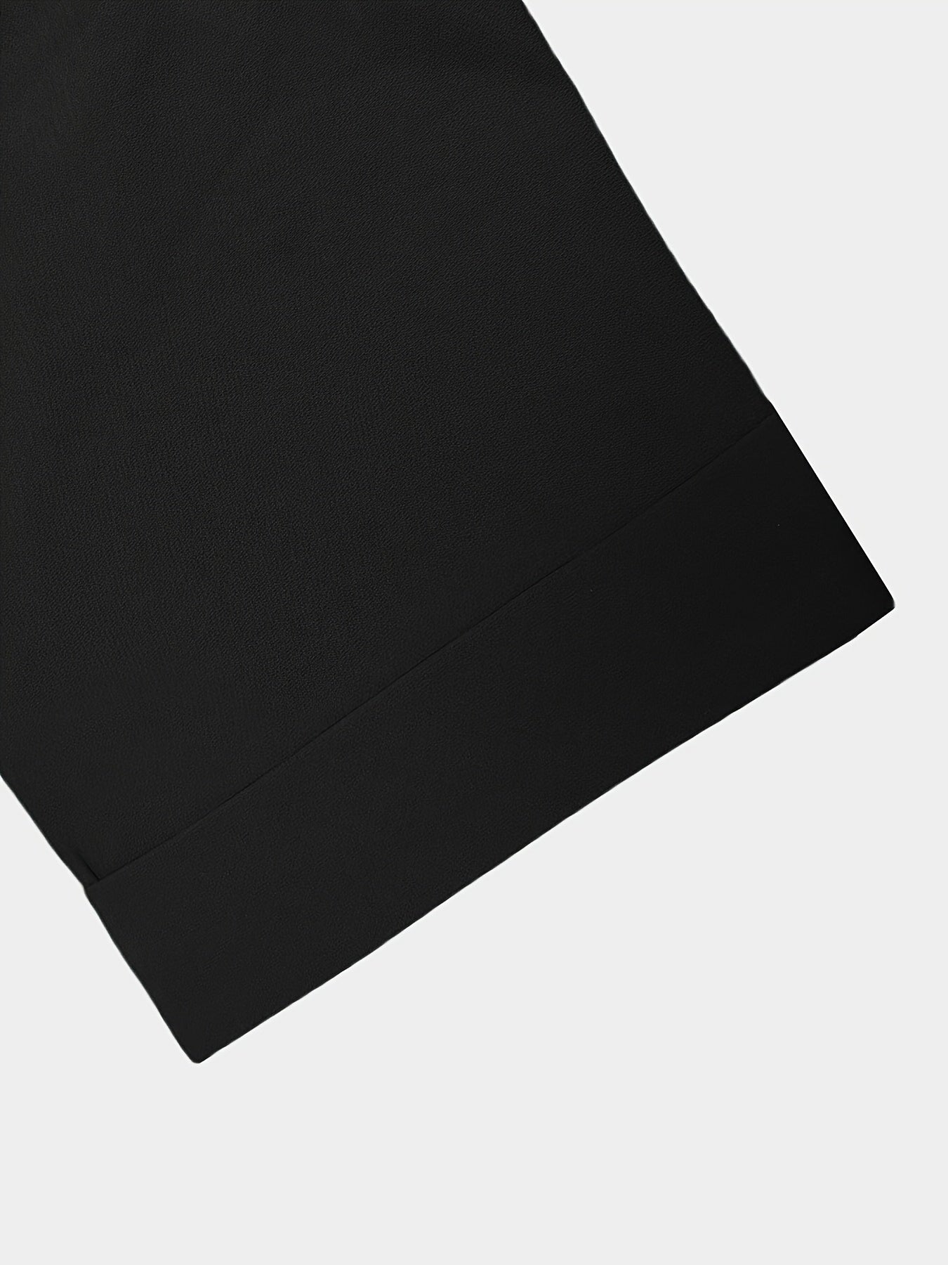 Men'S Suit, Short Sleeve Top, Round Neck, Fake Pocket Design, Hem Slit, Elastic Pants, Plus Size Men'S Suit, Men'S Casual Shirt and Pants Set,
