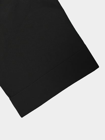 Men'S Suit, Short Sleeve Top, Round Neck, Fake Pocket Design, Hem Slit, Elastic Pants, Plus Size Men'S Suit, Men'S Casual Shirt and Pants Set,