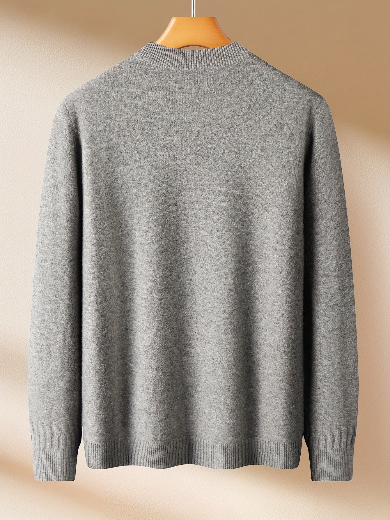 Men'S Sweater - Thick Warm Winter Pullover Sweater, Soft Warm Long Sleeve Sweater for Office, Formal Events & Everyday Cold Weather - Non-See-Through