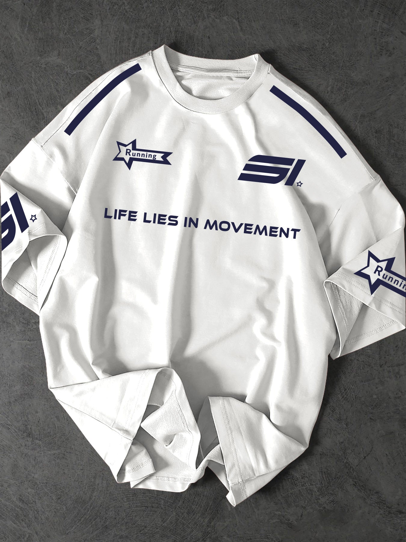 Street Fashion T-Shirt Soft Polyester Men's Street Fashion T-Shirt | Casual Loose Fit