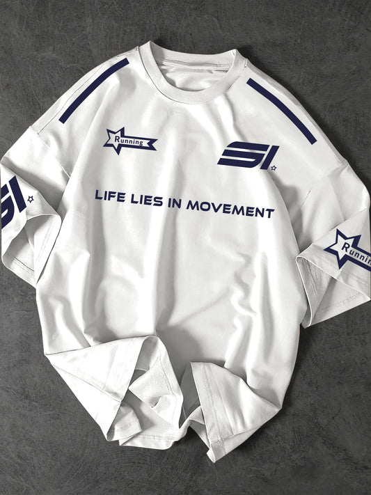 Street Fashion T-Shirt Soft Polyester Men's Street Fashion T-Shirt | Casual Loose Fit