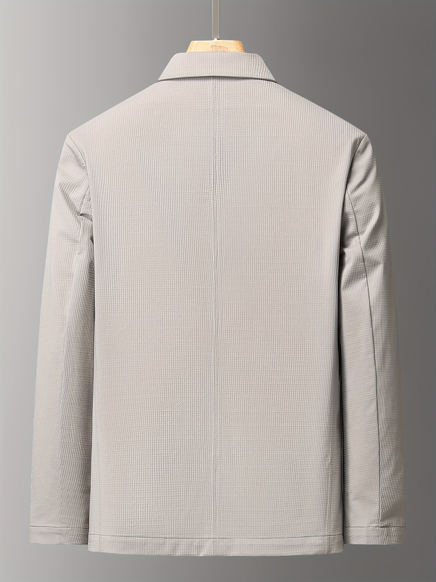 Men's Summer Slim-Fit Suit Jacket, Light Business Blazer with Pockets